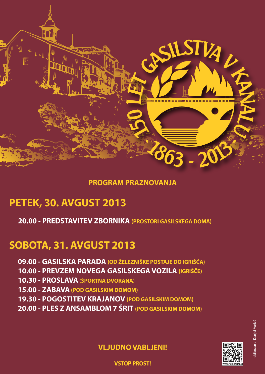 plakat 150 let gasilstva